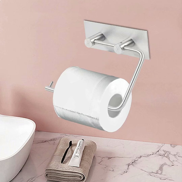 JOYGOGO Polished Stainless Steel Toilet Roll Holder WallMounted Wayfair